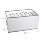 8 Compartments Multipurpose Storage Organizer Box with Handles Foldable Closet Clothes Dividers for Shirts Pants Scarves and Towels 1 Piece - Image 3