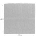 32 CM X 30 CM Gamex Microfiber Cloth Remove Water Stains Polish Perfectly for All Surfaces Cleaning Cloth for Stubborn Dirt 1 Piece Silver - Image 3