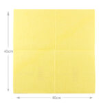 45 CM X 40 CM Gamex Multipurpose Cleaning Wiper Rag Washable Reusable and Lint Free High Absorption Cleaning Rags for Housekeeping 1 Piece Yellow - Image 3