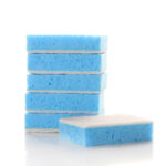 Gamex Pack of 6 Scouring Sponge for Non Stick Pans Anti Scratch Sponges Scourer for Cleaning Non Stick Cooking Pan and Sensitive Surfaces Blue - Image 4