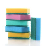 Gamex Pack of 6 Super Quality Sponges Scourers Non Scratch Sponge for Cleaning Non Stick Cookware Washing Up Scourer for Kitchen and Bathroom Surfaces