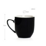 200 ML Ceramic Espresso Mug with Handle Glazed Ceramic Mugs Modern Drinkware Cups for Tea Coffee and Milk Microwave Dishwasher Safe 1 Piece - Image 3