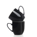 200 ML Ceramic Espresso Mug with Handle Glazed Ceramic Mugs Modern Drinkware Cups for Tea Coffee and Milk Microwave Dishwasher Safe 1 Piece