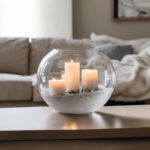 11 L Large Glass Fish Tank Round Planter Terrarium Decorative Glass Bowl Flower Vase Tealight Candles Centerpiece Bowls Glass Fish Aquarium 1 Piece - Image 2