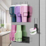 Magnetic Stanley Cup Holders for Refrigerator Water Bottle Organizers for Stanley with Tumbler Lid Organizer Storage for Stanley Cup Accessories