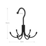 Metal Belt Hanger Belt Storage Rack for Closet 360° Rotatable Space Saving Closet Organizers and Storage for Belts Bras Ties and Tank Top 1 Piece - Image 3