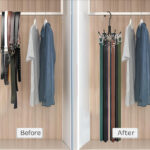 Metal Belt Hanger Belt Storage Rack for Closet 360° Rotatable Space Saving Closet Organizers and Storage for Belts Bras Ties and Tank Top 1 Piece - Image 2