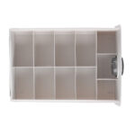 Plastic Organizer Drawer 11 Cells Underwear Storage Drawer Space Saving Stackable Closet Organizers and Storage Box for Bras Socks Scarves and Panties - Image 4
