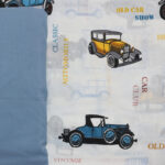 3 Pieces Cotton Kids Single Duvet Cover Set Bedding Set for Boys and Girls Comforter Cover Set Includes Duvet Cover Fitted Sheet and Pillow Case Blue - Image 2