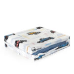 3 Pieces Cotton Kids Single Duvet Cover Set Bedding Set for Boys and Girls Comforter Cover Set Includes Duvet Cover Fitted Sheet and Pillow Case Blue