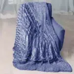 160 CM X 230 CM Fluffy Faux Fur Blanket Double Side Super Warm Plush Cozy Throw Blankets for Fall Winter Furry Blankets for Bed Couch and Sofa Blue - Image 4