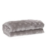 160 CM X 230 CM Fluffy Faux Fur Blanket Double Side Super Warm Plush Cozy Throw Blankets for Fall Winter Furry Blankets for Bed Couch and Sofa Silver