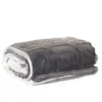 180 CM X 220 CM Faux Fur Blanket Single Size Super Warm Fluffy Cozy Throw Blankets for Fall Winter Furry Blankets for Bed Couch and Sofa 1 Piece Gray