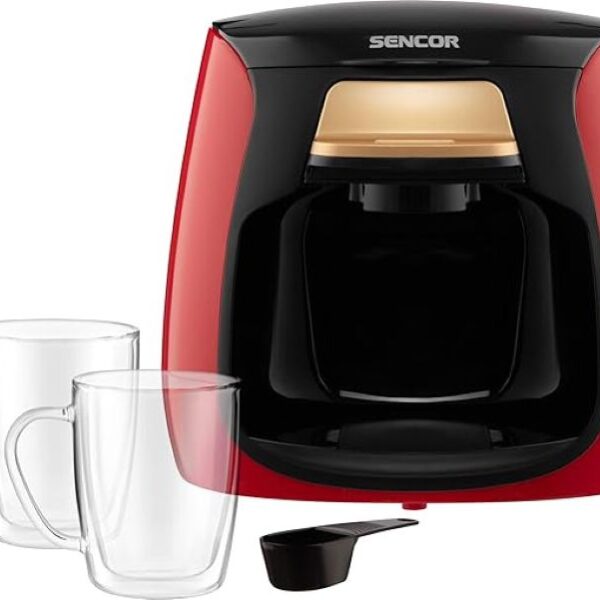 Sencor Mini Coffee & Tea Maker (Red), 500W