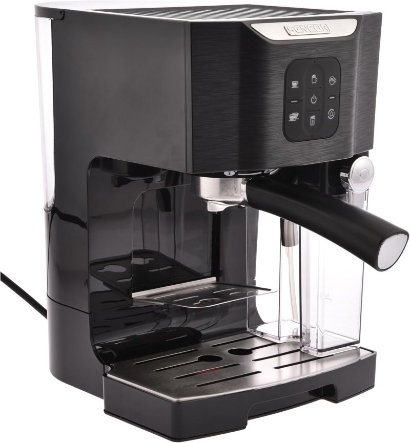 SES4040BK Sencor Semi-Automatic Espresso Machine with 20-Bar Pump - Image 1