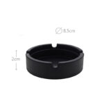 Silicone Ashtray Portable Non Stick Heat Resistant Ashtrays Round Cigarette Ashtray Holder for Home Office and Outdoor 4 Cigarettes Position - Image 3