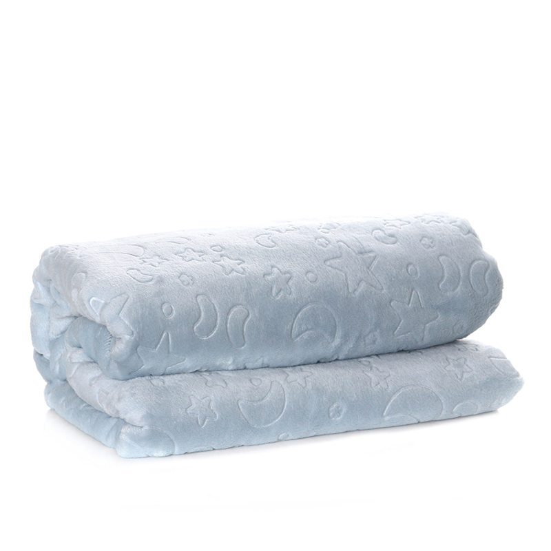 Soft Flannel Kids Blanket Moon Star Blankets Throw Blanket for Boys and Girls Warm Throw Blankets for Bed Couch and Sofa (3) 150 CM X 220 CM Soft Cotton Kids Blanket Moon Star Blankets Throw Blanket for Boys and Girls Warm Throw Blankets for Bed Couch and Sofa 1 Piece Blue - Image 1