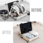 80 CM X 60 CM Vacuum Compression Storage Bags Space Saving Travel and Closet Organizer Vacuum Bag for Clothes Blankets and Bedding No Pump Needed - Image 4