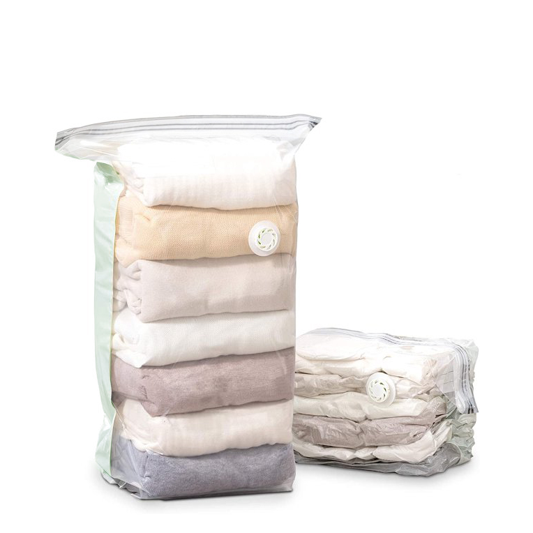 Vacuum Compression Storage Bags Space Saving Travel and Closet Organizer Vacuum Bag for Clothes Blankets and Bedding No Pump Needed (3) 80 CM X 60 CM Vacuum Compression Storage Bags Space Saving Travel and Closet Organizer Vacuum Bag for Clothes Blankets and Bedding No Pump Needed - Image 1