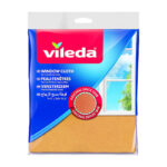 Vileda 2 Pieces Window Cloth for Streak free and Lint Free Window Cleaning Ideal for Glass Surfaces Reusable and Washable Window Cleaner
