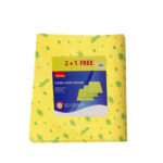 Vileda 3 Pieces Floor Cloth Absorbent Household Cleaning Cloths High Cleaning Performance Reusable and Washable Yellow - Image 2