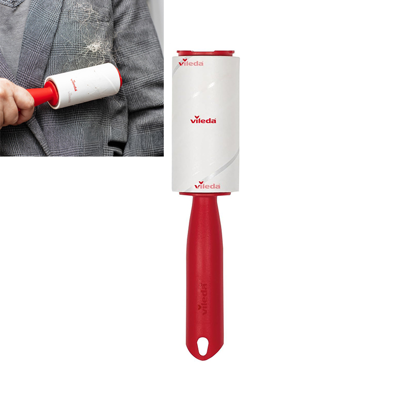 Vileda Lint Roller Adhesive Sticky Lint Roller Lint Roller for Clothes Couch Furniture and Hair Pet 58 Sheets Per Roll (1) Vileda Lint Roller Adhesive Sticky Lint Roller Lint Roller for Clothes Couch Furniture and Hair Pet 58 Sheets Per Roll - Image 1