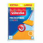 Vileda Microfibre Floor Cloth Superior Cleaning and Maximum Absorbency Removes Over 99% of Bacteria 1 Piece
