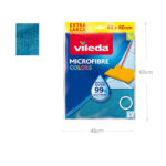 Vileda Microfibre Floor Cloth Superior Cleaning and Maximum Absorbency Removes Over 99% of Bacteria 1 Piece - Image 3