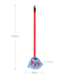 Vileda 3 Action Floor Mop with Long Handle Deep Cleaning Mop for Floors Stubborn Dirt Removal 1 Piece - Image 3