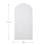 119 CM Set of 3 Waterproof Garment Bags Suit Bag with Sturdy Zipper Clothing Dust Cover Clothes Cover Storage for Suits Coats and Dresses Transparent - Image 3