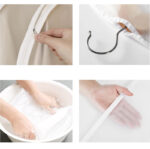 137 CM Set of 5 Waterproof Garment Bags Suit Bag with Sturdy Zipper Clothing Dust Cover Clothes Cover Storage for Suits Coats and Dresses Transparent - Image 5