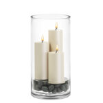 37 CM Glass Candle Holder for Pillar and Floating Candles Tall Cylinder Vase Decorative Centrepiece for Home Decor Wedding and Table Decoration - Image 2