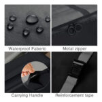 9 Pieces Packing Cubes for Suitcase Lightweight Travel Luggage Organizer Bag Set Waterproof Foldable Storage Bags for Travel Accessories Black - Image 4