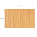 69 CM Natural Bamboo Kitchen Mat Multipurpose Roll Up Bamboo Wood Mats Water Resistant Non Slip Stain Resistant Floor Mat Kitchen and Bathroom Runner - Image 3