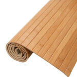 69 CM Natural Bamboo Kitchen Mat Multipurpose Roll Up Bamboo Wood Mats Water Resistant Non Slip Stain Resistant Floor Mat Kitchen and Bathroom Runner - Image 4