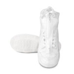 Large Waterproof PVC Dust Proof Shoe Covers Reusable Non Slip Snow Rain Shoes Cover Shoe Protector Guards Water Resistant Overshoe 1 Pair