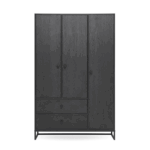 Enza Home Kalinsta 3 Doors Wardrobe Black