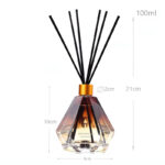 100 ML Jasmine Scent Reed Diffuser Stick Oil Air Fresheners Set Home Fragrance Diffuser with Fiber Sticks for Home Aroma Bathroom and Hotel - Image 3