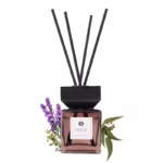 100 ML Lavender Dream Dream Scent Reed Diffuser Stick Oil Air Fresheners Set Home Fragrance Diffuser with Fiber Sticks for Home Aroma Bathroom and Hotel