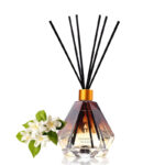 100 ML Jasmine Scent Reed Diffuser Stick Oil Air Fresheners Set Home Fragrance Diffuser with Fiber Sticks for Home Aroma Bathroom and Hotel