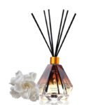 100 ML Gardenia Scent Reed Diffuser Stick Oil Air Fresheners Set Home Fragrance Diffuser with Fiber Sticks for Home Aroma Bathroom and Hotel