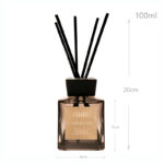 100 ML White Peach Scent Reed Diffuser Stick Oil Air Fresheners Set Home Fragrance Diffuser with Fiber Sticks for Home Aroma Bathroom and Hotel - Image 3