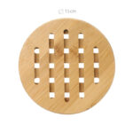 15 CM Heat Resistant Hollow Bamboo Coaster Round Flat Coasters Pot Trivets Insulation Kitchen Pads for Hot Dishes Pots Pans and Teapot 1 Piece - Image 3