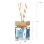 200 ML Blue Wind Scent Reed Diffuser Stick Oil Air Fresheners Set Home Fragrance Diffuser with Fiber Sticks for Home Aroma Bathroom and Hotel - Image 3