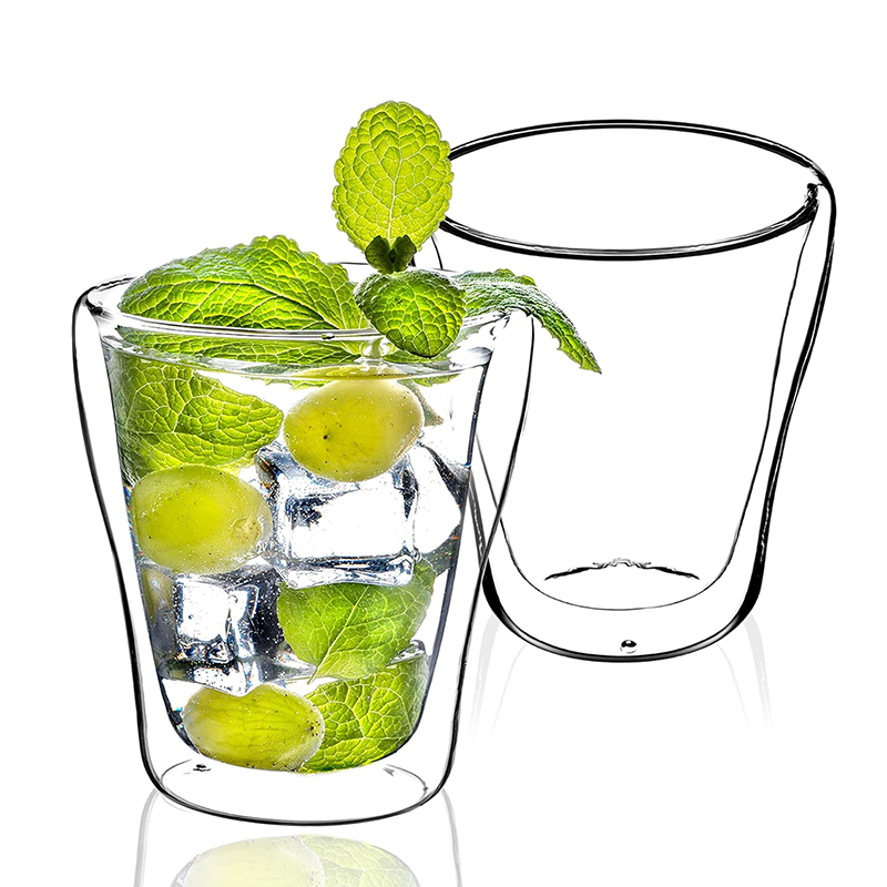 200 ML Double Wall Insulated Borosilicate Glass Beer Cups Heat Resistant Mini Shot Glasses Mugs for Espresso Coffee Latte and Beer 1 Piece (4) 200 ML Double Wall Insulated Borosilicate Glass Beer Cups Heat Resistant Mini Shot Glasses Mugs for Espresso Coffee Latte and Beer 1 Piece - Image 1