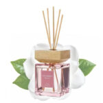 200 ML Gardenia Scent Reed Diffuser Stick Oil Air Fresheners Set Home Fragrance Diffuser with Fiber Sticks for Home Aroma Bathroom and Hotel