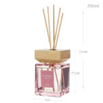 200 ML Gardenia Scent Reed Diffuser Stick Oil Air Fresheners Set Home Fragrance Diffuser with Fiber Sticks for Home Aroma Bathroom and Hotel - Image 3
