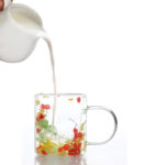 150 ML Double Wall Insulated Borosilicate Glass Cups with Handle Heat Resistant Dried Flowers Drinking Glasses Mugs for Coffee Tea and Latte 1 Piece - Image 2