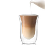 250 ML Double Wall Insulated Borosilicate Glass Cups Heat Resistant Drinking Glasses Mugs for Coffee Tea Cappuccino and Juices 1 Piece - Image 2