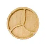 3 Compartments Wooden Candy Box Divided Serving Tray Food Serving Snack Platter Storage Trays for Chocolate Desserts Nuts and Dried Fruits Beige - Image 4